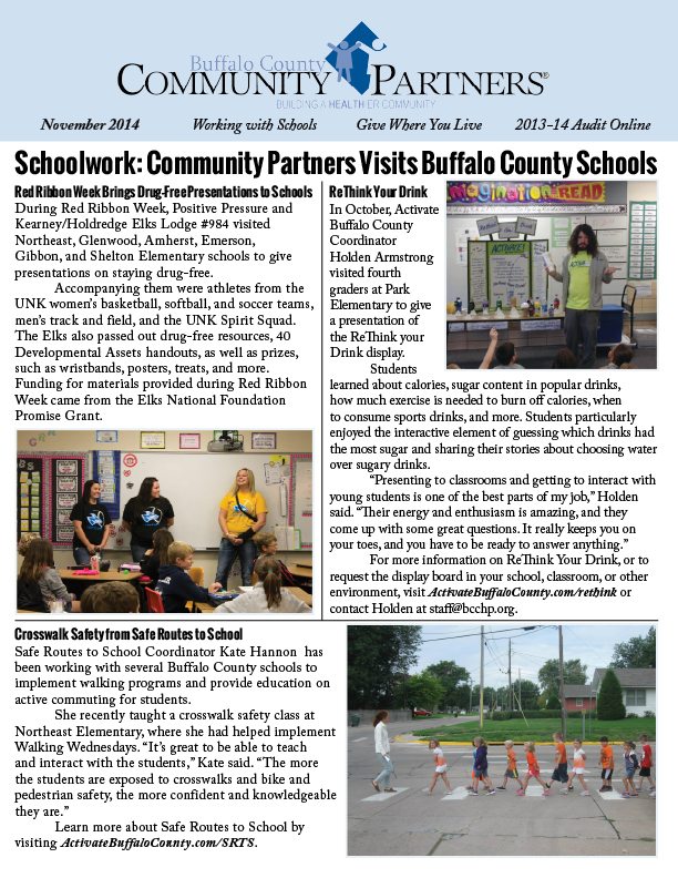 Read Community Partners’ November 2014 Newsletter