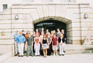 Buffalo County YAB on steps of Capitol.
