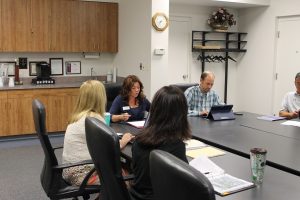 Kearney Works first official board meeting, July 26, 2016. They discussed funding, goals and vision, as well as initial projects for unemployed and underemployed in Buffalo County.