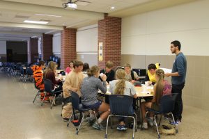 YAB members getting ready to work on defining the problems they want to work on through the year.