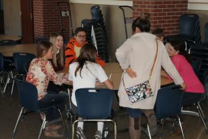 Yab Members working on one of their 3 topics for the year. 