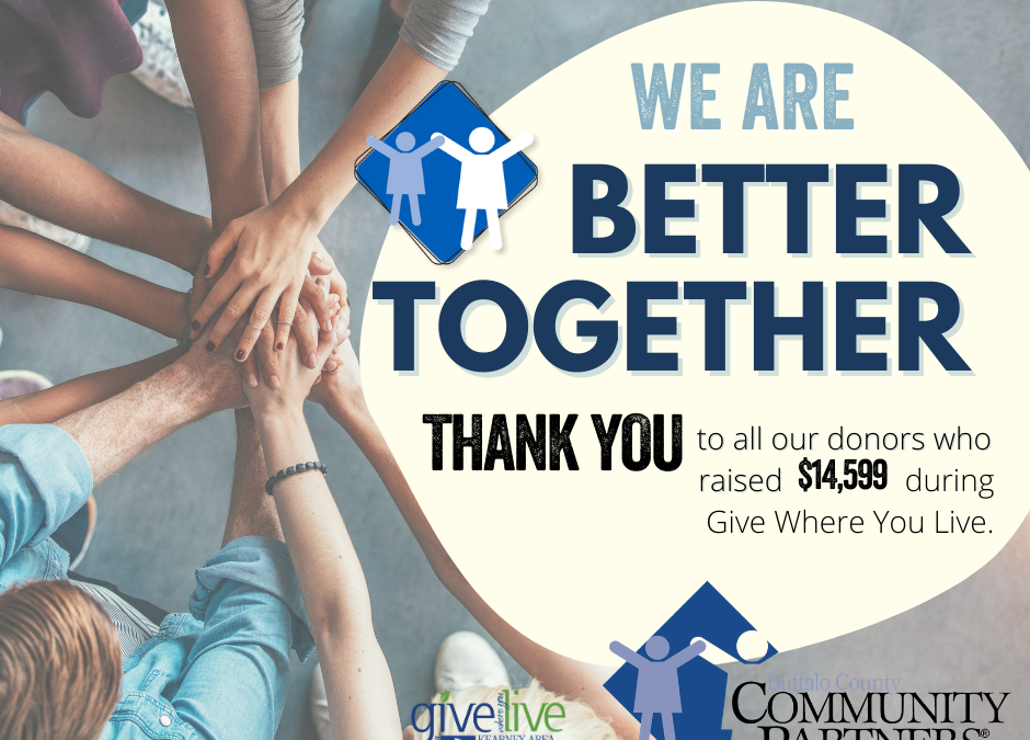 Thank You For Your Gift During Give Where You Live